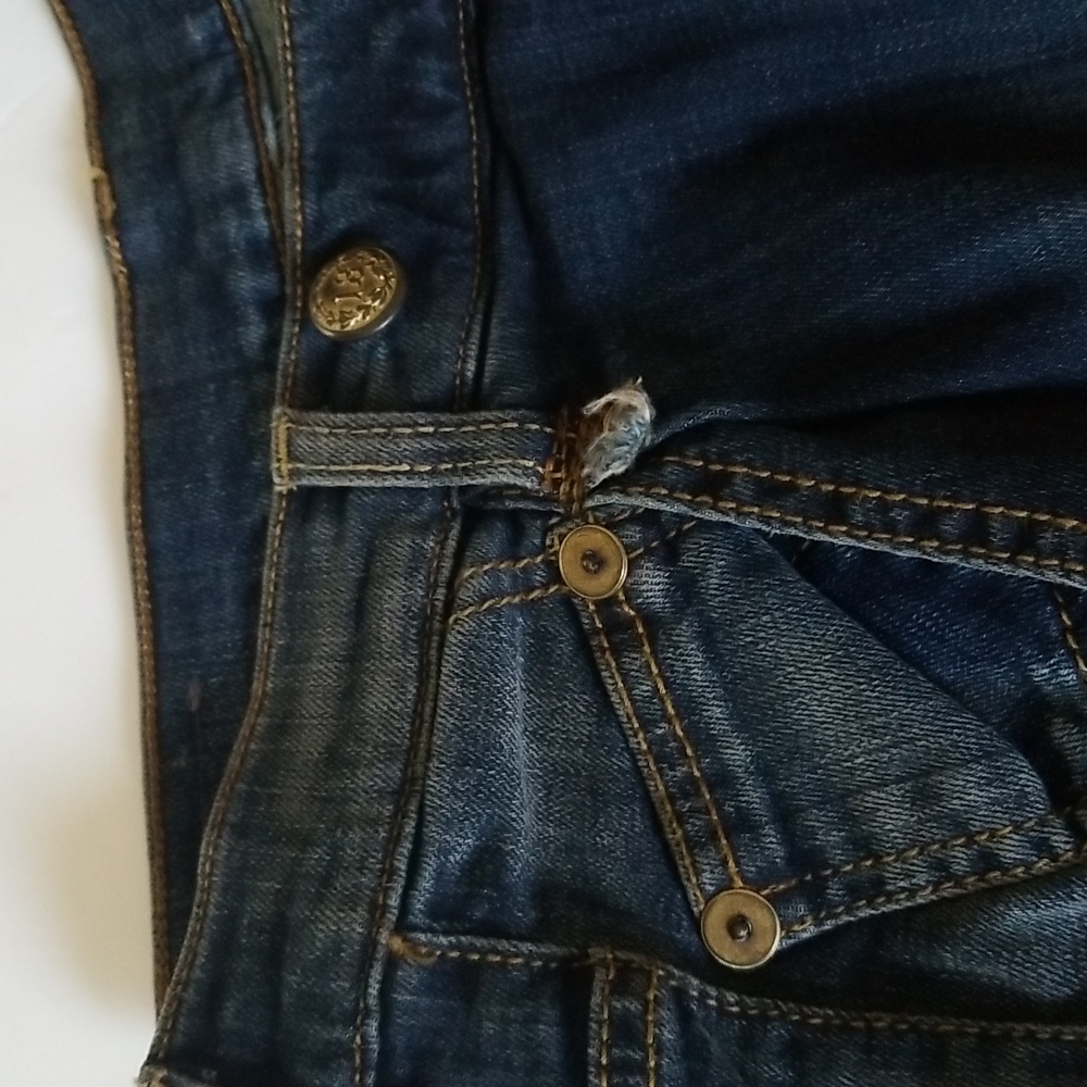 R13 Mid Rise Tapered Leg Jeans Size 28 Mid Wash Blue - Picture 13 of 13